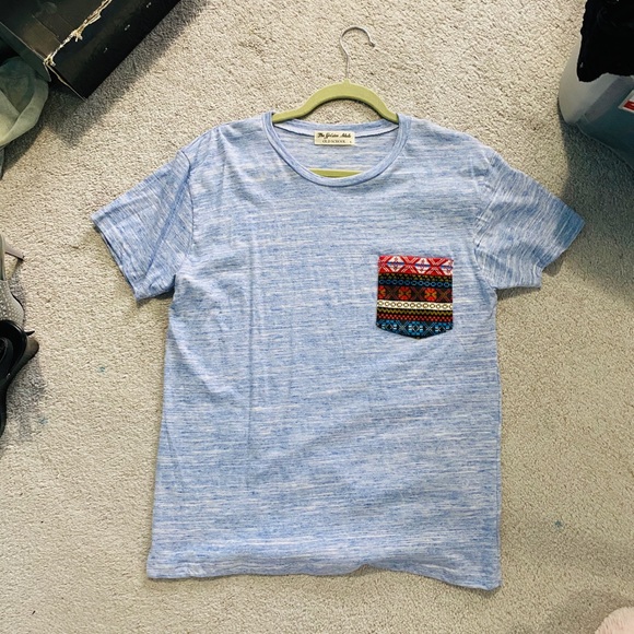 Other - NWOT Woven Pocket Tee